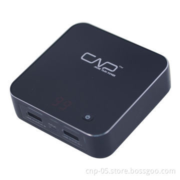 Stylish Aluminum Power Bank with Capacity of 6,600mAh, Smart LCD Indicator